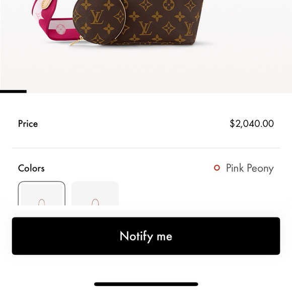 Louis Vuitton Neverfull BB peony strap - Picture 11 of 11
